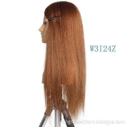 training real hair realistic mannequin head with shoulder